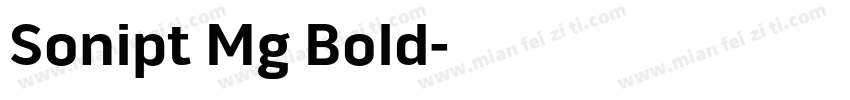 Sonipt Mg Bold字体转换